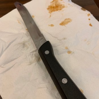Bob Evans - Food that I wiped from my knife.  I had not yet used it. - Breakfast & Brunch Near Me - Kanawha Ciy, West Virginia