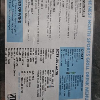 The Nest North - Menu - Sports Bars Near Me - Glendale, Arizona The Nest North - Menu - Sports Bars Near Me - Glendale, Arizona