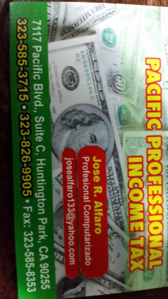 PACIFIC PROFESSIONAL TAX Updated October 2024 7117 Pacific