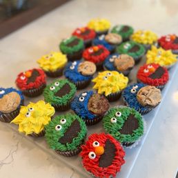 a variety of decorated cupcakes a variety of decorated cupcakes