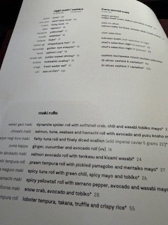 Menu photo 6 Zuma Las Vegas, NV Menu photo 6 Zuma Las Vegas, NV