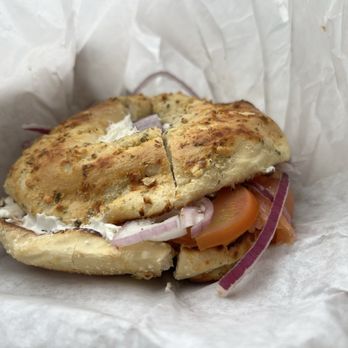 East Coast Bagel - Lox Garlic Bagel - Bagels Near Me - Irvine, California