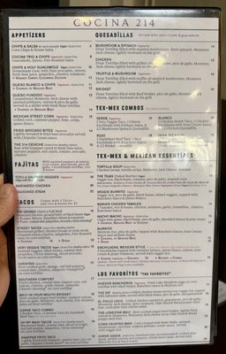 Menu photo 1 Cocina 214 Winter Park, FL