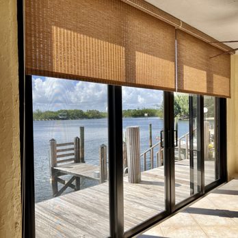 Hollywood Vertical Blinds - Roll up shades with a woven wood look - Shades & Blinds Near Me - West Park, Florida Hollywood Vertical Blinds - Roll up shades with a woven wood look - Shades & Blinds Near Me - West Park, Florida