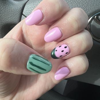 Aliso Nails & Spa - Gel-X nails by Holly, she really took her time to perfect the length and shape for me, because I work with my hands a lot. - Nail Salons Near Me - Laguna Hills, California