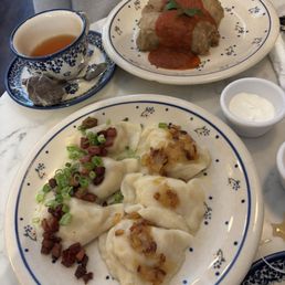 Golabki (Stuffed Cabbage) / Meat & Rice and Savory Pierogi Mix