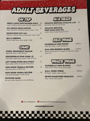 Menu photo 4 Rocksteady Pizza Parlour Warsaw, IN Menu photo 4 Rocksteady Pizza Parlour Warsaw, IN