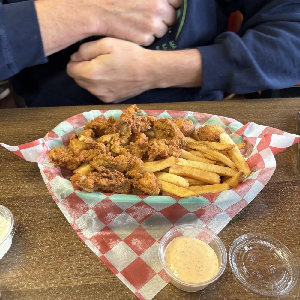 Bubba’s Shrimp Shack - Oyster platter. Comes with hush puppies and two sides. - Seafood Near Me - York, Virginia Bubba’s Shrimp Shack - Oyster platter. Comes with hush puppies and two sides. - Seafood Near Me - York, Virginia