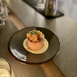 Basque cake (w/ pineapple) - highlight of my meals!