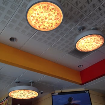 Express Pizza And Wings - And they have these really cool pizza lights. - Pizza Near Me - Escondido, California