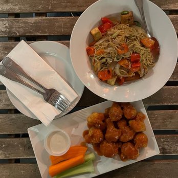 Grains - Buffalo Cauliflower & Drunken Angel - Vegan Near Me - San Diego, California Grains - Buffalo Cauliflower & Drunken Angel - Vegan Near Me - San Diego, California