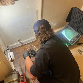 Burtech Plumbing - Josh stepped in, pulled the toilet, and ran the sewer camera through the flange for a customer that had frequent back ups and roots. - Plumbing Near Me - Encinitas, California