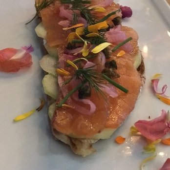 Fig 313 - Smoked salmon crostino - New American Near Me - San Clemente, California