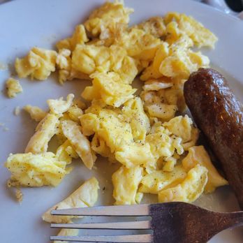 Flapjacks Pancake Cabin - 3 scrambled eggs overcooked - Breakfast & Brunch Near Me - Gatlinburg, Tennessee
