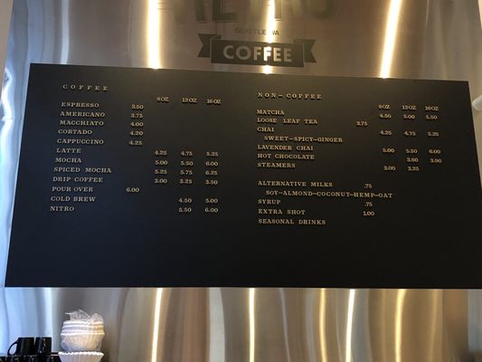 Menu photo 8 Retro Coffee Seattle, WA Menu photo 8 Retro Coffee Seattle, WA