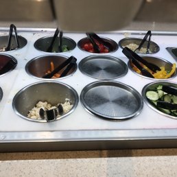 a variety of salads