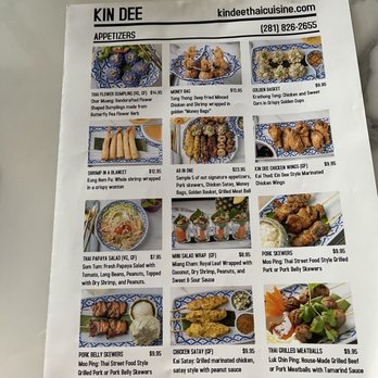 Kin Dee - Appetizer Menu - Thai Near Me - Houston, Texas Kin Dee - Appetizer Menu - Thai Near Me - Houston, Texas