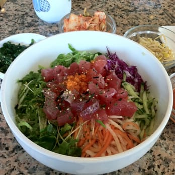 Stone Korean Kitchen - Sashimi rice salad-one of the dishes I've had that isn't worth talking about but looks pretty. - Korean Near Me - San Francisco, California Stone Korean Kitchen - Sashimi rice salad-one of the dishes I've had that isn't worth talking about but looks pretty. - Korean Near Me - San Francisco, California