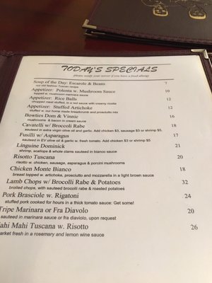 Menu photo 1 Dom & Vinnie's Restaurant Yonkers, NY
