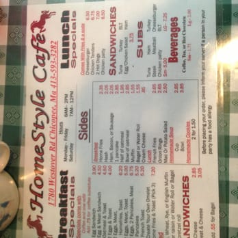 Homestyle Cafe - Diners Near Me - Chicopee, Massachusetts