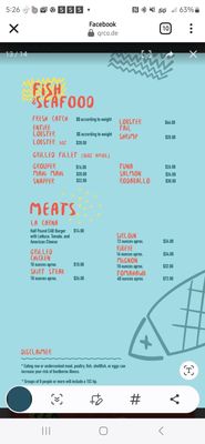 Menu photo 2 Sal De Mar Aguadilla Pueblo, PR Menu photo 2 Sal De Mar Aguadilla Pueblo, PR