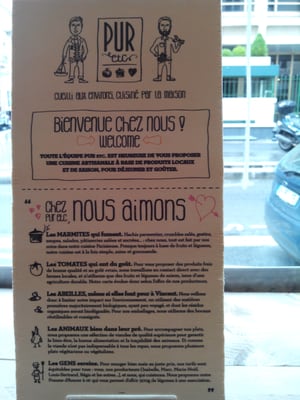 Menu photo 4 PUR etc Paris, 75