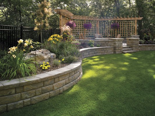Retaing Walls - Retaining walls can be designed to enhance the landscape's appearance, with options for textures, colors, and surface finishes. Retaing Walls - Retaining walls can be designed to enhance the landscape's appearance, with options for textures, colors, and surface finishes.