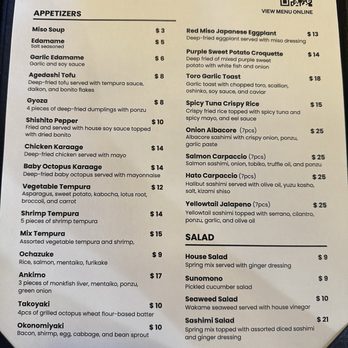 Hato Sushi - Menu, August 2024 - Sushi Bars Near Me - Los Angeles, California