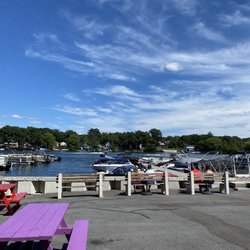 View while we enjoyed our ice cream