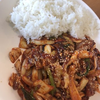 OTTO Kitchen - spicy squid/octopus + pork with rice - Korean Near Me - Cerritos, California
