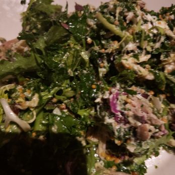 Whiskey Cake - Kale and smoked chicken salad - New American Near Me - Irving, Texas Whiskey Cake - Kale and smoked chicken salad - New American Near Me - Irving, Texas