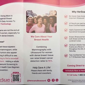 HerScan - Half of pamphlet - Ultrasound Imaging Centers Near Me - Belleair Bluffs, Florida