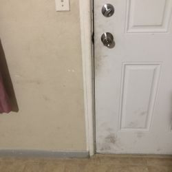 Carriage Inn Motel - dirty door