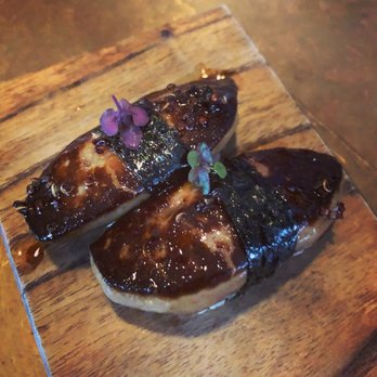 Uchiko Austin - Foie gras nigir - it's seriously life-changing. A must try if you are a foie gras fan! - Sushi Bars Near Me - Austin, Texas Uchiko Austin - Foie gras nigir - it's seriously life-changing. A must try if you are a foie gras fan! - Sushi Bars Near Me - Austin, Texas