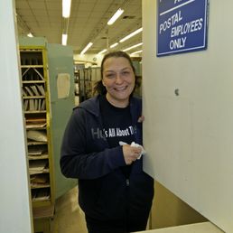 Lisa is the friendly postal worker to help get your package to you in the late afternoon on a Saturday Christmas Eve. Thanks Lisa! Lisa is the friendly postal worker to help get your package to you in the late afternoon on a Saturday Christmas Eve. Thanks Lisa!