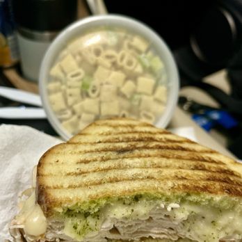 Parma Delicatessen - Pesto Chicken Caprese Panini and Mac salad - Delis Near Me - Concord, California Parma Delicatessen - Pesto Chicken Caprese Panini and Mac salad - Delis Near Me - Concord, California