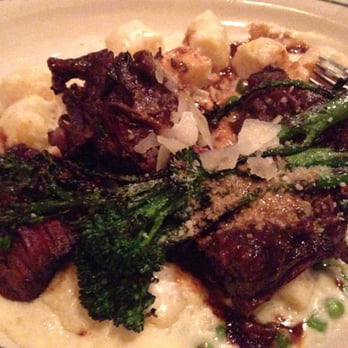 Osteria Ottimo - Gnocchi and braised Shoot ribs  w broccolini special - Italian Near Me - Orland Park, Illinois