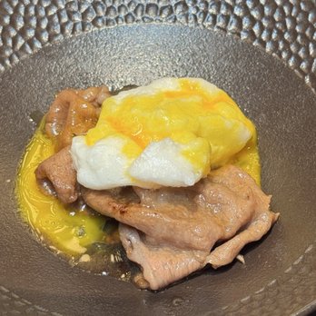 Wagyu Master - wagyu ribeye sukiyaki - served with egg meringue - Japanese Near Me - New York, New York Wagyu Master - wagyu ribeye sukiyaki - served with egg meringue - Japanese Near Me - New York, New York