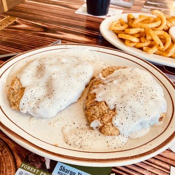 Show Low Cafe - The Chicken Fried Steak was big and filling, I had to save one for dinner later! - Cafes Near Me - Show Low, Arizona Show Low Cafe - The Chicken Fried Steak was big and filling, I had to save one for dinner later! - Cafes Near Me - Show Low, Arizona