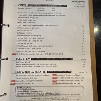 SYNT Coffee - Coffee & Tea Near Me - Los Angeles, California