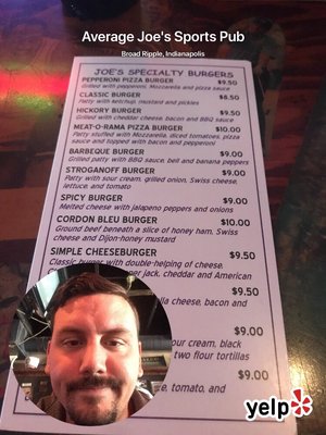 Menu photo 2 Average Joe's Sports Pub Indianapolis, IN