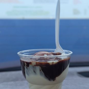 Luv-It Frozen Custard - Butter pecan sundae with hot fudge. - Ice Cream & Frozen Yogurt Near Me - Las Vegas, Nevada Luv-It Frozen Custard - Butter pecan sundae with hot fudge. - Ice Cream & Frozen Yogurt Near Me - Las Vegas, Nevada