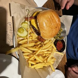 Burger and fries was ok