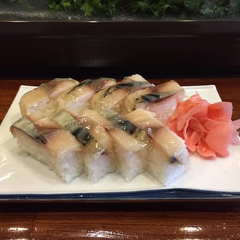 Fukuno Restaurant - Battera. Box sushi, marinated pickled mackerel. Great service here too from chef and server. - Japanese Near Me - Gardena, California
