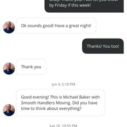 Smooth Handlers Moving - Exchange messages with owner Michael B