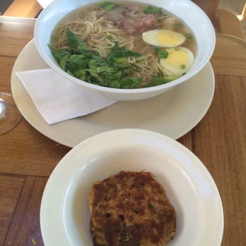 Aloha Mixed Plate - Saimin and kahlua pork hash - Hawaiian Near Me - Lahaina, Hawaii