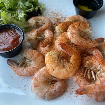 Tortuga's Kitchen & Bar - Hot peel-n-eat shrimp with butter and cocktail sauce - Bars Near Me - Flagler Beach, Florida
