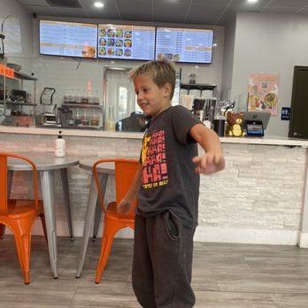 Harmony Tea Shoppe - My son dancing because he loves the food - Bubble Tea Near Me - Rancho Cucamonga, California Harmony Tea Shoppe - My son dancing because he loves the food - Bubble Tea Near Me - Rancho Cucamonga, California