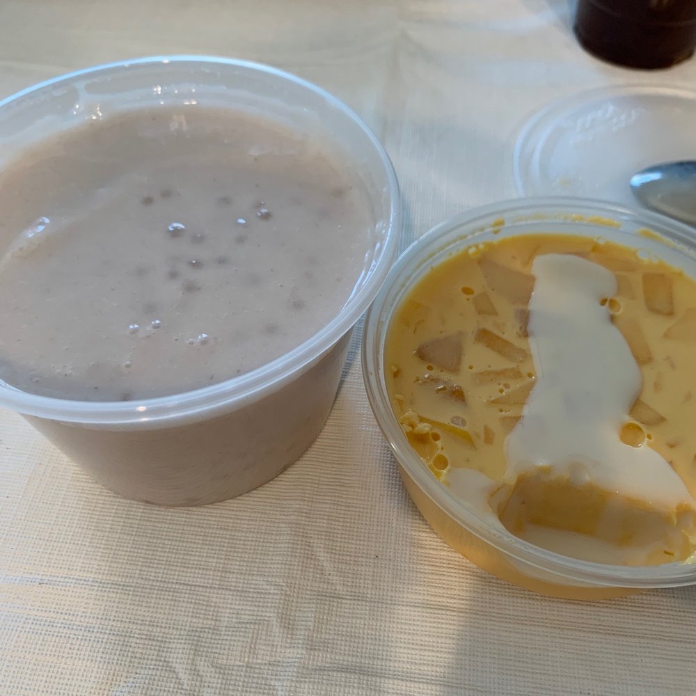 Tasty Box - Taro coconut tapioca pudding, and mango pudding. - Cantonese Near Me - Diamond Bar, California Tasty Box - Taro coconut tapioca pudding, and mango pudding. - Cantonese Near Me - Diamond Bar, California
