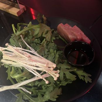 Wagyu Master Shabu House - veggies and toro sashimi - Japanese Near Me - Pasadena, California Wagyu Master Shabu House - veggies and toro sashimi - Japanese Near Me - Pasadena, California
